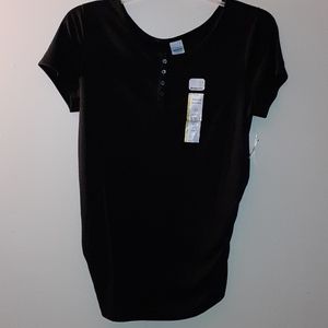 Maternity short sleeved Henley